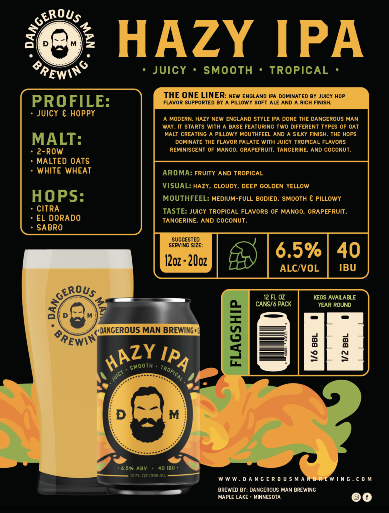 HAZY IPA Sales Sheet